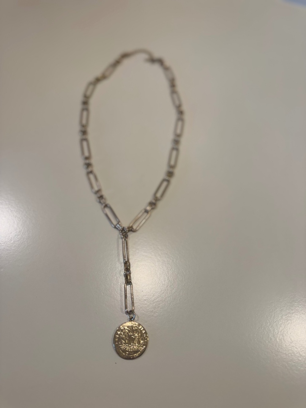 Bracha C’est La Vie gold lariat necklace